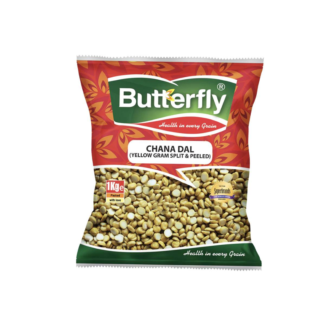 BUTTERFLY CHANA DAL YELLOW GRAM SPLIT & PEELED 1KG